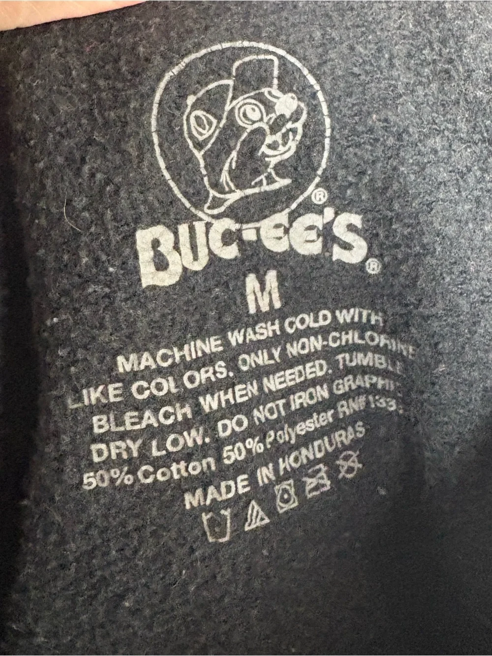 Adult Buc-cee’s Black Sweatshirt Hoodie Size M